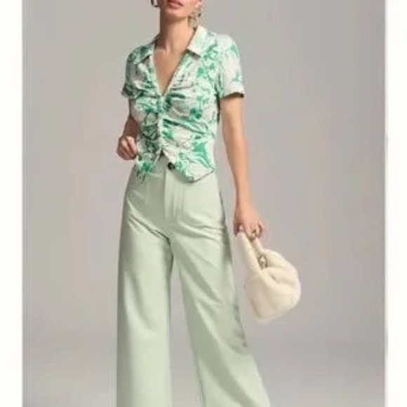 Anthropologie Maeve Ruched Blouse - Picture 3 of 7